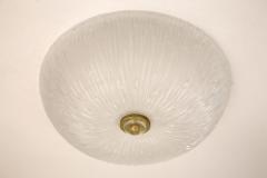 Murano Opaque White Ceiling Fixture Newly Blown - 442566