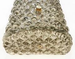 Murano Smoked Textured Glass Wall Sconces Available Now Pair Current Production - 3513513