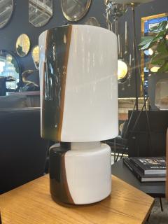 Murano Striato Glass Table Lamp Italy 1970s - 4221442