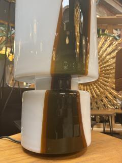 Murano Striato Glass Table Lamp Italy 1970s - 4221443