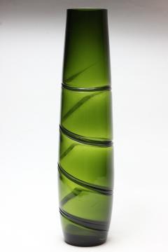 Murano Swirl Hand Blown Glass Vase 1970 Italy - 2127479