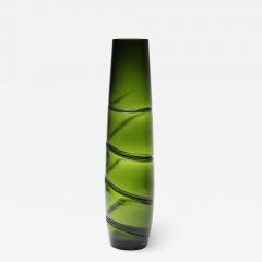 Murano Swirl Hand Blown Glass Vase 1970 Italy - 2128253