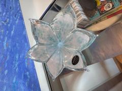 Murano Turquoise Handblown Flower - 4359954