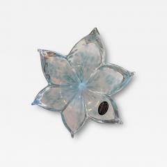 Murano Turquoise Handblown Flower - 4361343