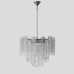 Murano clear glass Tronchi chandelier - 4239417