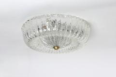 Murano flush mount ceiling light Italy circa 1960s - 4152363