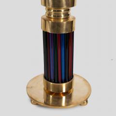 Murano glass and brass table lamps with Gucci inspired shades - 4687255