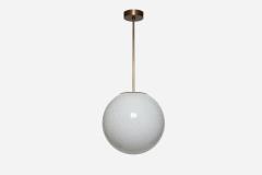Murano glass ceiling pendant hand blown glass and brass Italy 2021 - 4615449