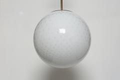 Murano glass ceiling pendant hand blown glass and brass Italy 2021 - 4615452
