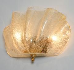 Murano glass clam shell wall lights - 812111
