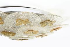 Murano glass flush mount by Mazzega large - 2261427