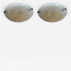 Murano glass flush mount ceiling light Italy circa 1960s - 4623352
