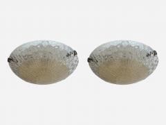 Murano glass flush mount ceiling light Italy circa 1960s - 4623354