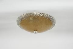 Murano glass flush mount ceiling light Italy circa 1960s - 4801548