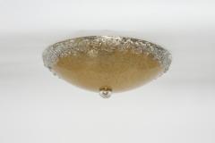 Murano glass flush mount ceiling light Italy circa 1960s - 4801549