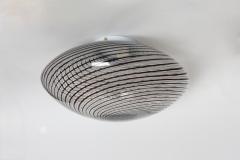 Murano glass flush mount ceiling light filigrana style large - 3011485