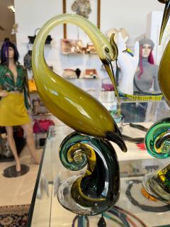 Murano glass herons by Salviati - 2837539