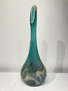 Murano glass vase signed J Lansky dated 1986 - 2555739