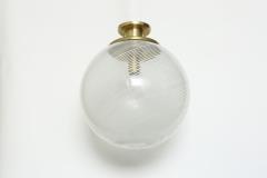 Murano style glass globe flush mount - 915784