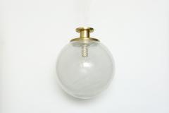 Murano style glass globe flush mount - 915787
