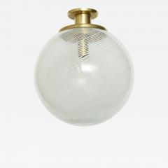 Murano style glass globe flush mount - 917374