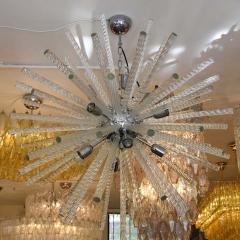 Murano twisted clear Glass Sputnik ceiling light - 4102240