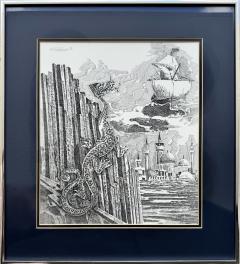 Murray Herbert Tinkelman H P Lovecraft Dream Quest of Unknown Kadath Original Art for Sale Signed - 4705966