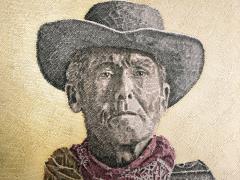 Murray Herbert Tinkelman Portrait of Old Cowboy Holding Rifle Cover for Zane Greys Majestys Rancho - 4564119