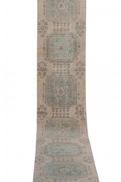 Muted Soft Colors Authentic Handmade Long Runner Rug - 3308383