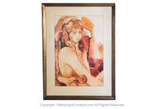 Myra Sides Copus Myra Sides Copus Original Watercolor Painting Portrait of a Girl - 2987000