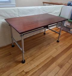 NAMCO namco NAMCO Australia Mahogany Top Aluminum Table Warren McArthur License Era c 1955 - 4570838