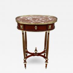 NAPOLEON III LOUIS XVI STYLE MAHOGANY SIDE TABLE - 3436111