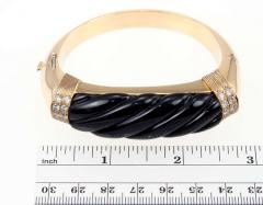 NARDI GOLD BANGLE W ONYX DIAMONDS - 2783468