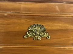 NEO CLASSICAL TRUMEAU MIRROR WITH ATTACHED BRONZE SCONCES - 4138962