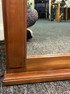 NEO CLASSICAL TRUMEAU MIRROR WITH ATTACHED BRONZE SCONCES - 4138968
