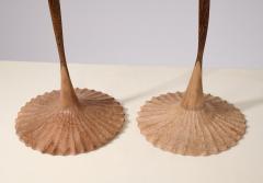 NICOLAS CESBRON Pair of Nicolas Cesbron Tall Table Lamps with Shell Shades France 2023 - 3691062