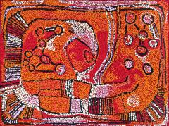 Naata Nungurrayi Contemporary Australian Aboriginal Painting by Naata Nungurrayi - 3609934