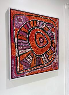 Naata Nungurrayi Framed Contemporary Australian Aboriginal Painting by Naata Nungurrayi - 2683724