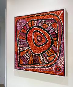 Naata Nungurrayi Framed Contemporary Australian Aboriginal Painting by Naata Nungurrayi - 2683725