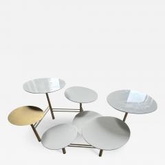 Nada Debs MODERNIST WHITE AND GOLD PEBBLES TABLE BY NADA DEBS - 3745656