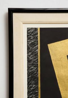 Nakazawa Shinichi Nakazawa Shinichi Black and Gold Leaf Print - 807495