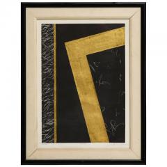 Nakazawa Shinichi Nakazawa Shinichi Black and Gold Leaf Print - 807498