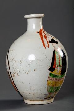 Nanban Tokkuri Ceramic Saki Bottle - 3812618