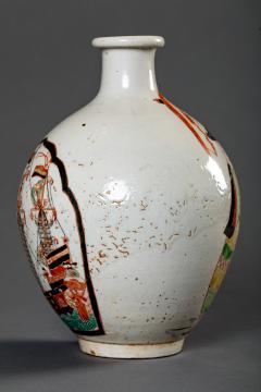 Nanban Tokkuri Ceramic Saki Bottle - 3812619