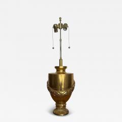 Nancy Corzine Art Deco Nancy Corzine Urn Form Yellow Gold Giltwood Table Lamp - 4110073