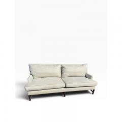 Nancy Corzine Modern Nancy Corzine Down Filled Linen Upholstered Renee Sofa - 4815458