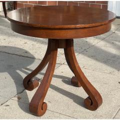 Nancy Corzine Modern Nancy Corzine Mahogany Scroll End Table - 3958056