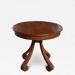 Nancy Corzine Modern Nancy Corzine Mahogany Scroll End Table - 3959285