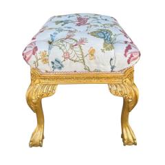 Nancy Corzine Nancy Corzine Chippendale Designer Giltwood Bench W Scalamandre - 4349335