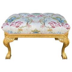 Nancy Corzine Nancy Corzine Chippendale Designer Giltwood Bench W Scalamandre - 4349336